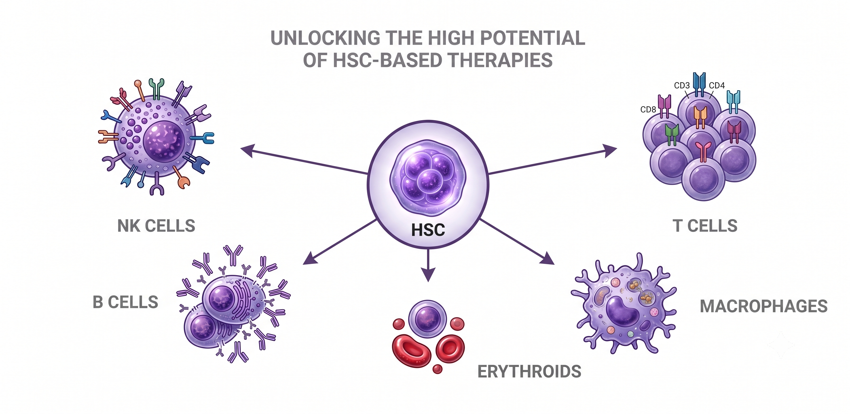 HSC Multi-Lineage Potential Diagram
